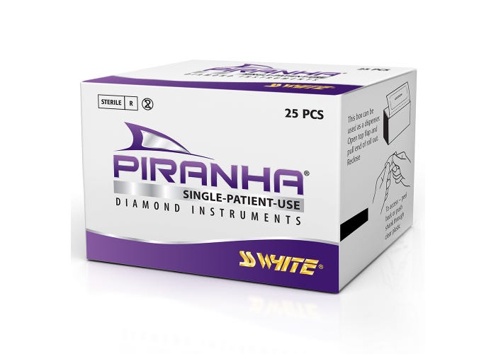SS White 881-014M Piranha FG Friction Grip Round End Cylinder Medium Grit Diamond Burs 25/Pk SS White 881-014M Piranha FG Friction Grip Round End Cylinder Medium Grit Diamond Burs 25/Pk